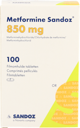 Metformine Sandoz 850mg Filmomh Tabl Pot100x850mg 3