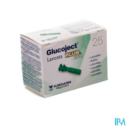 Glucoject Lancets Plus 33g 25 44115