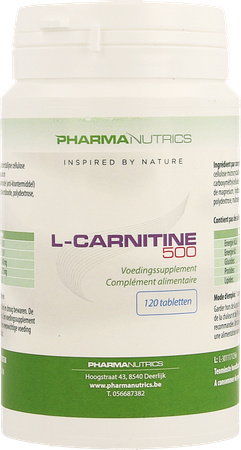 l Carnitine 500 Comp 120 Pharmanutrics 3