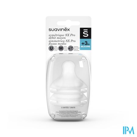 Suavinex Teats Teat Silic. Round Medium Flow 2