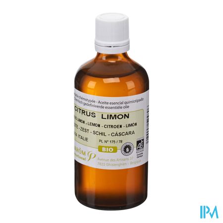 Citroen Zeste Bio Ess Olie 100ml Pranarom 1