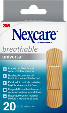 Nexcare 3m Breath.univ.19x72mm Strips 20 N0320ns-0 6