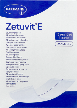 Zetuvit E 10x10cm St. 25 P/s 2
