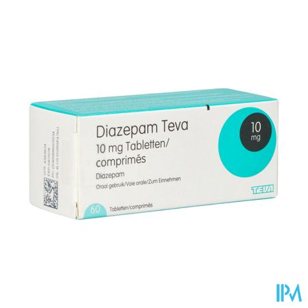 Diazepam Teva Pi Pharma 10mg Comp 60 Pip