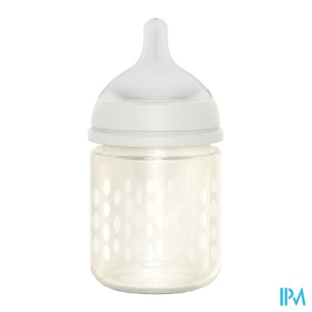 Suavinex Bonhomia Bottleglas Sili.feath.beige120ml 3