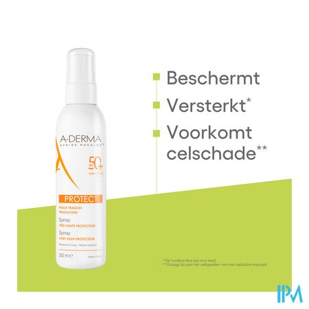 Aderma Protect Spray Spf50+ 200ml 20