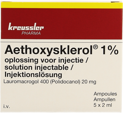 Aethoxysklerol Amp. 5 X 2ml 1 % 2