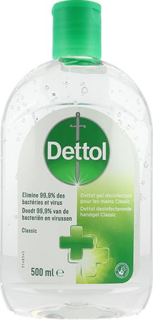 Dettol Desinfecterende Handgel Classic 500ml 1