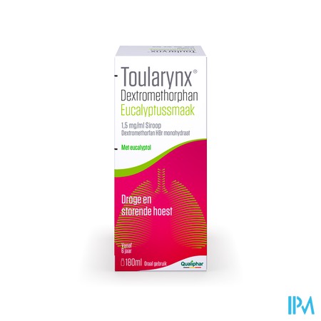 Toularynx Dextromethorphan Eucalyptussmaak 180ml siroop