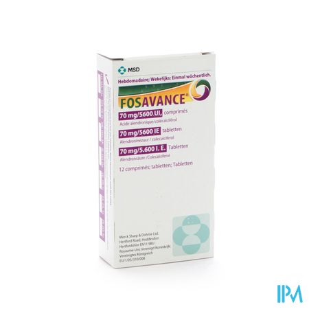 Fosavance Tabl 12 - 70mg /5600 Ui 1