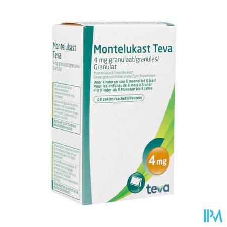 Montelukast Teva 4mg Gran Zakjes 28