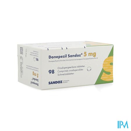 Donepezil Sandoz 5,0mg Orodisp Tabl 98 X 5,0mg