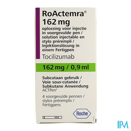 Roactemra 162mg 180mg/ml Opl Inj Voorgev.pen 4 1
