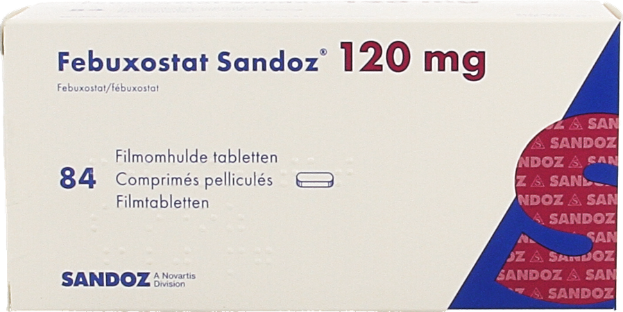 Febuxostat Sandoz 120mg Comp Pell 84 1