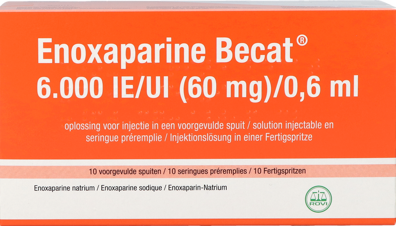 Enoxaparine Becat 6000iu 100mg/ml Ser Preremp. 10 1