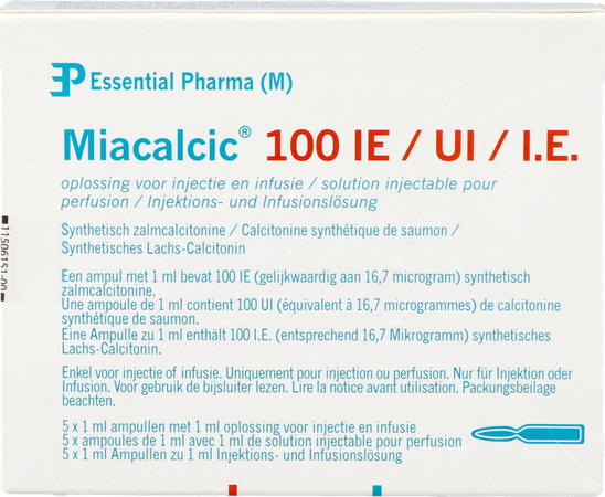 Miacalcic 100ie/ml Opl Voor Inj-inf Amp 5 1