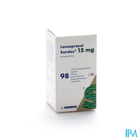 Lansoprazol Sandoz 15mg Caps 98 X 15mg