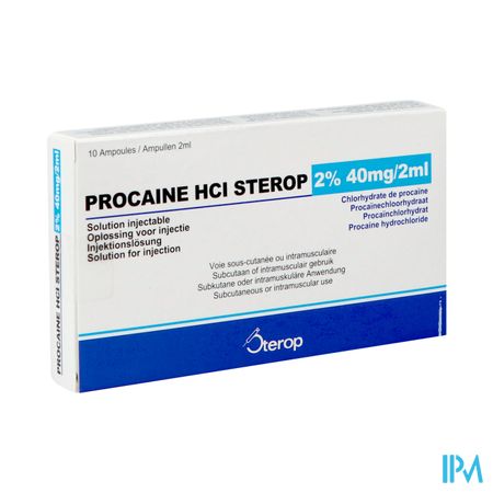 Sterop Proc 2 % Hcl 40mg 2ml 10 Amp