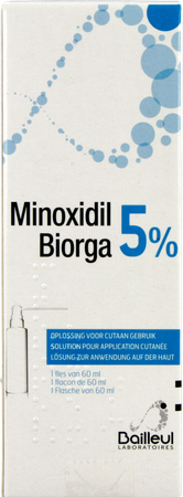 Minoxidil Biorga 5% Opl Cutaan Koffer Fl 1x60ml 7