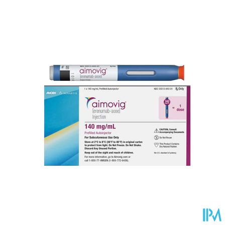 Aimovig 140mg Opl Inj Voorgevulde Pen 1