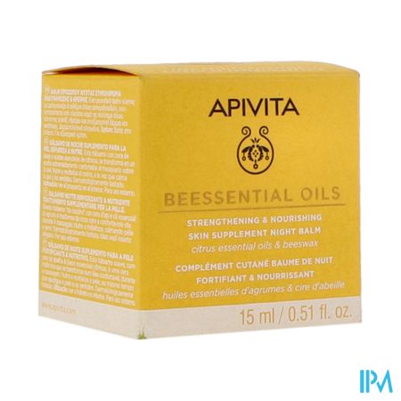 Apivita Beessential Strengt.&nour. Night Balm 15ml