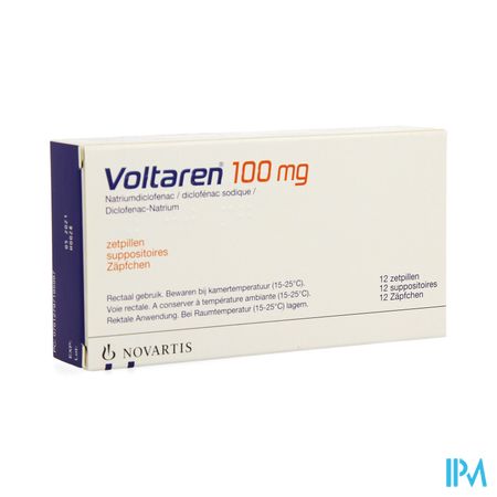 Voltaren Supp 12 X 100mg