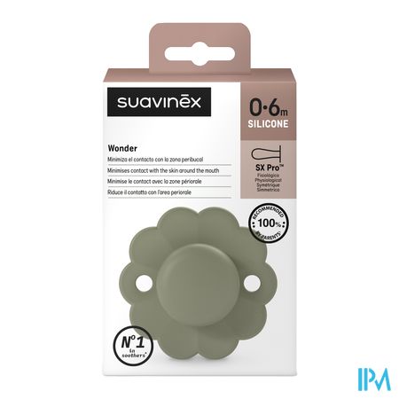 Suavinex Wonder Soother Sili.rev. 0-6m Hedge Green 1