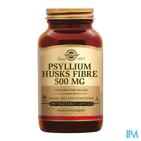 Psyllium Husks Fibre (vlozaad) V-caps 200x500mg 1