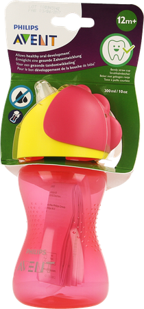 Philips Avent Gobelet Paille Girl Rose 300ml SCF798/02 1
