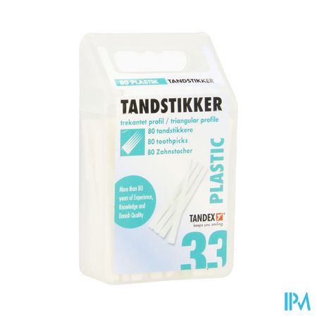 Tandex Toothpicks Plastic 80