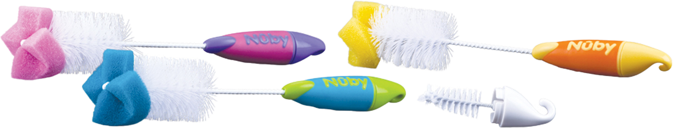 Nûby Flessenborstel met kleinere speenborstel en sponsje 9