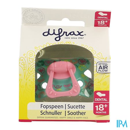 Difrax Fopspeen Sil Dental Xtr Sterk Girl 18m+ 342 6