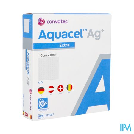 Aquacel Ag+ Extra 10 X 10cm 10 413567