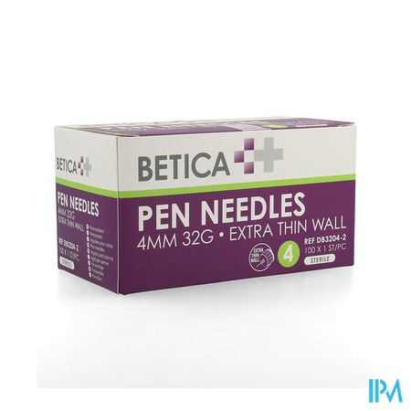 Betica Aiguilles Stylo Inj 4mm 32g 100