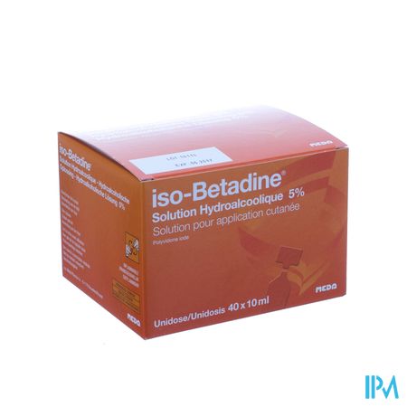 Iso Betadine Hydroalc Oplos Unidose 40x1