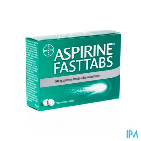 Aspirine Fasttabs 500mg Comp Pell. 20