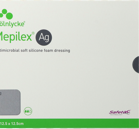 Mepilex Ag Verband Steriel 12,5x12,5cm 5 287121 3