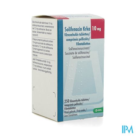 Solifenacin Krka 10mg Comp Pell 250 X 10mg