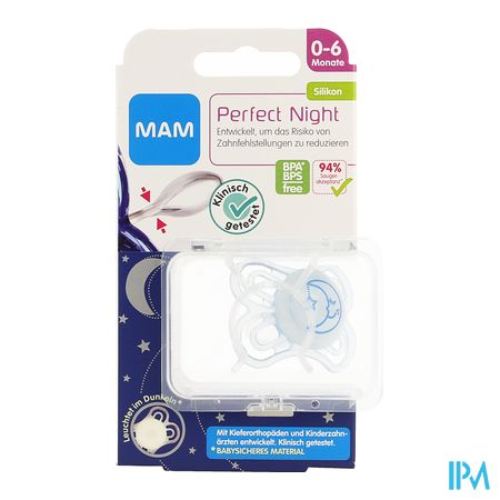 Mam Fopspeen Perfect Night 0-6m Jongen 1