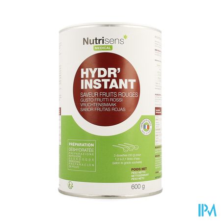 Hydr'instant Rode Vruchten 600g