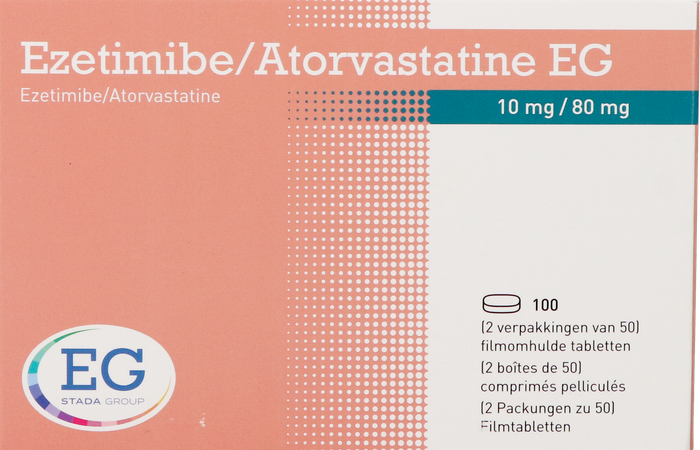 Ezetimibe/Atorvastatine EG 10/80Mg Filmomh Tabl100 2