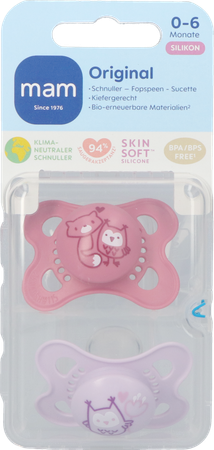 Mam Fopspeen Original Pure Siliconen 0-6m Meisje 2