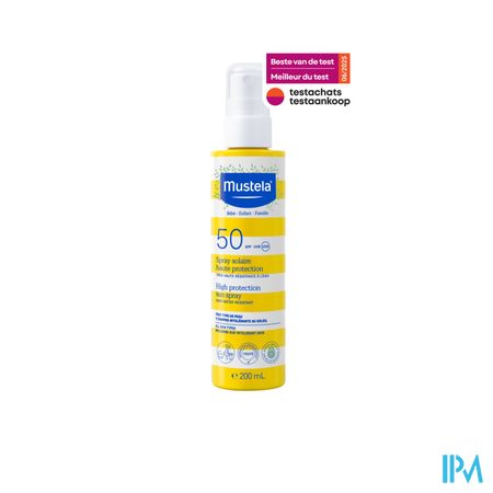 Mustela Zon Melk Heel Hoge Bescherming Ip50 200ml 1
