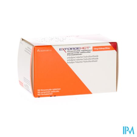 Exforge Hct 10mg/320mg/25mg Comp Pell 98 1