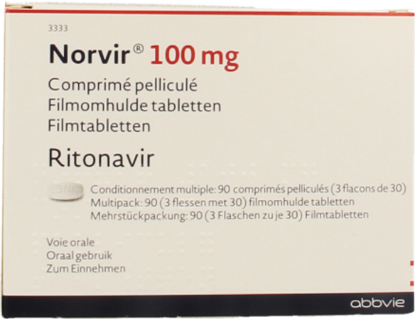 Norvir 100mg Filmomh Tabl 90 X 100mg 3