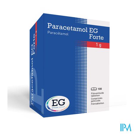 Paracetamol EG Forte 1G Filmom Tabl 100X1000Mg Pot