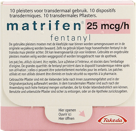 Matrifen 25 Ug/h Pleist Transderm 10 4