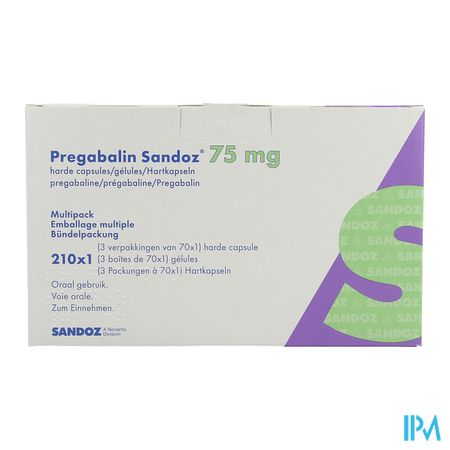 Pregabaline Sandoz 75mg Caps Dur 210 2