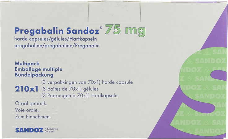 Pregabaline Sandoz 75mg Harde Caps 210 2