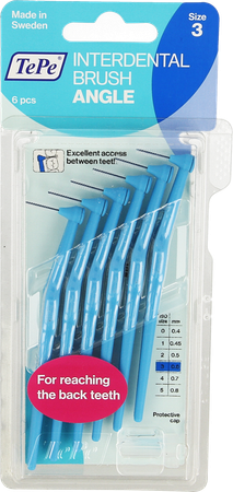 Tepe Angle Interdental Ragers Blue 0,6mm 6 154640 3